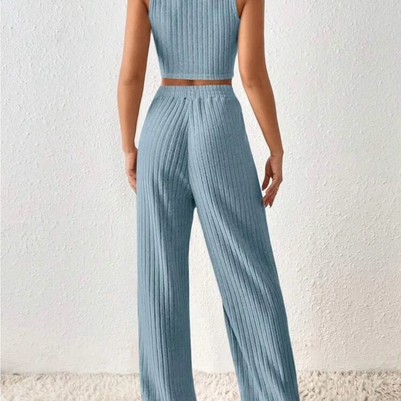 2pc Cozy Pants Set - Blue - Picture 2 of 7